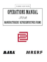 Operations Manual for Manufacturers: Representatives Firms by Educational Research Foundation, Manufacturers/ Educational Research Foundation, Manufac